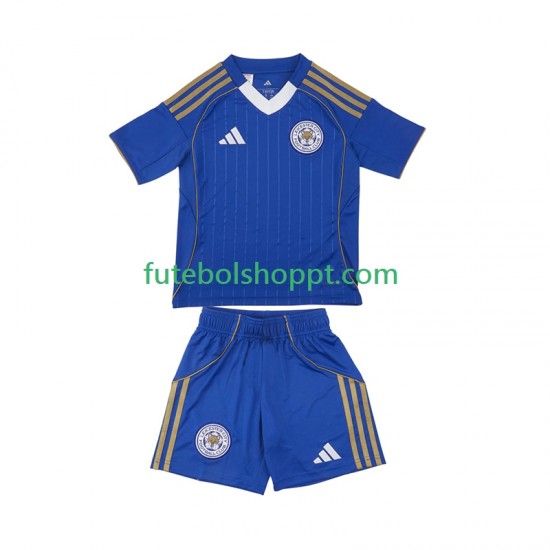 Camisola Júnior Leicester City Principais Equipamento 2025-2026 Manga Curta