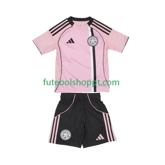 Camisola Júnior Leicester City Terceiro Equipamento 2025-2026 Manga Curta