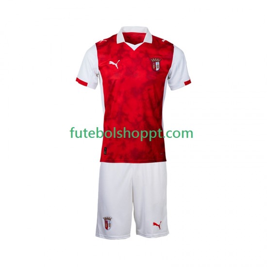 Camisola Júnior SC Braga Principais Equipamento 2025-2026 Manga Curta