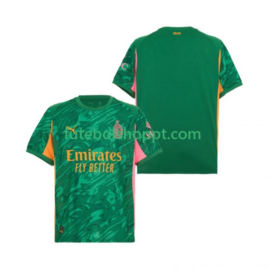 Camisola Homem AC Milan Guarda-redes Alternativa Equipamento 2025-2026 Manga Curta