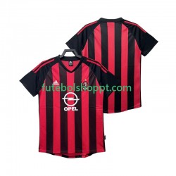 Camisola Homem AC Milan 2003 Retro Principais Equipamento 2002 Manga Curta