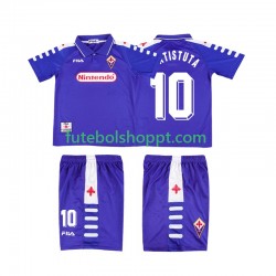 Camisola Júnior ACF Fiorentina RUICOSTA 10 Retro Principais Equipamento 1998 1999 Manga Curta