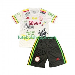 Camisola Júnior AFC Ajax Bob Marley Special Principais Equipamento 2025-2026 Manga Curta