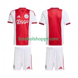 Camisola Júnior AFC Ajax Principais Equipamento 2025-2026 Manga Curta