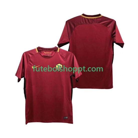 Camisola Homem AS Roma 2017-2018 Retro Principais Equipamento Manga Curta