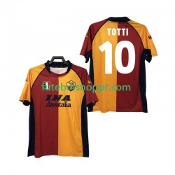 Camisola Homem AS Roma Totti 10 2000-2001 Retro Principais Equipamento Manga Curta