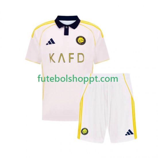 Camisola Júnior Al Nassr Terceiro Equipamento 2025-2026 Manga Curta