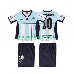 Camisola Júnior Argentina MARADONA 10 2000 Retro Principais Equipamento Manga Curta