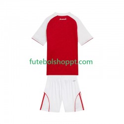 Camisola Júnior Arsenal Principais Equipamento 2025-2026 Manga Curta