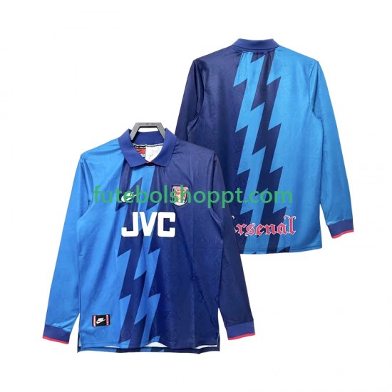 Camisola Homem Arsenal 1995 1996 Retro Alternativa Equipamento Manga Comprida