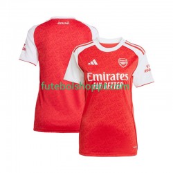 Camisola Mulher Arsenal Principais Equipamento 2025-2026 Manga Curta