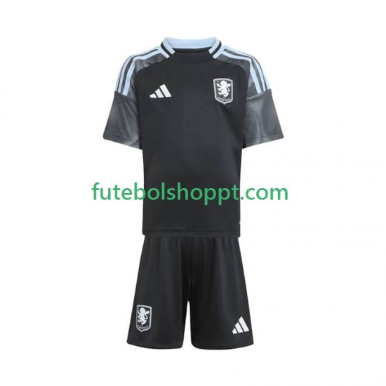 Camisola Júnior Aston Villa Alternativa Equipamento 2025-2026 Manga Curta