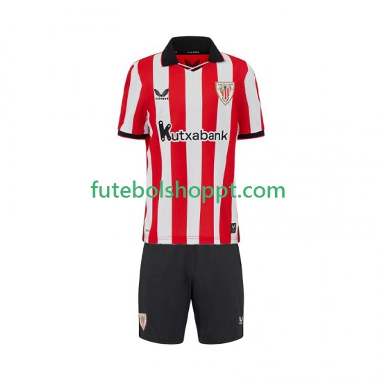 Camisola Júnior Athletic Bilbao Principais Equipamento 2025-2026 Manga Curta