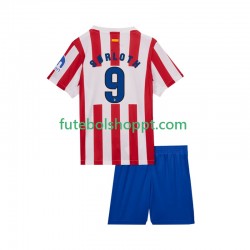 Camisola Júnior Atlético Madrid Alexander Sorloth 9 Principais Equipamento 2025-2026 Manga Curta