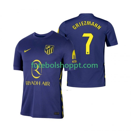 Camisola Homem Atlético Madrid Antoine Griezmann 7 Alternativa Equipamento 2025-2026 Manga Curta