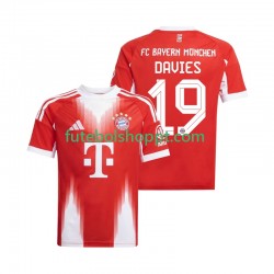 Camisola Homem Bayern de Munique Alphonso Davies 19 Principais Equipamento 2025-2026 Manga Curta