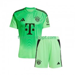 Camisola Júnior Bayern de Munique Guarda-redes Principais Equipamento 2025-2026 Manga Curta