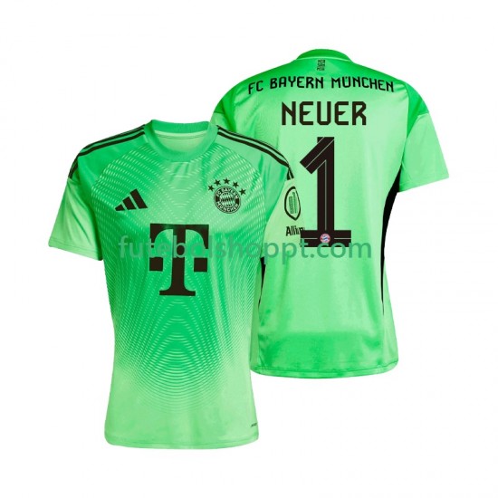 Camisola Homem Bayern de Munique Manuel Neuer 1 Guarda-redes Principais Equipamento 2025-2026 Manga Curta