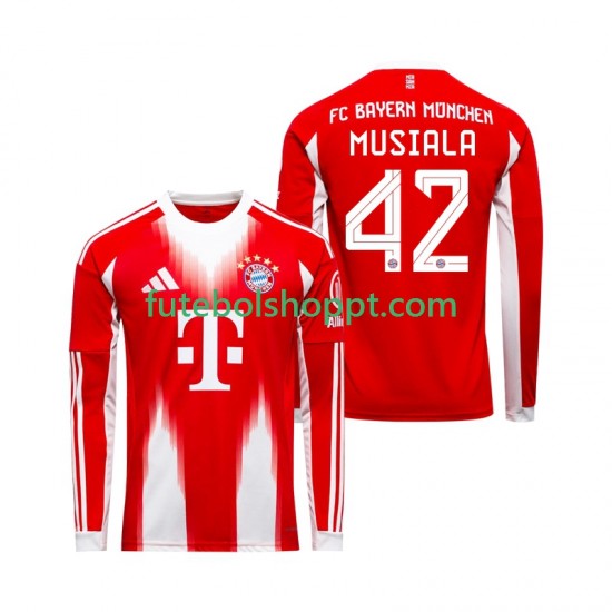 Camisola Homem Bayern de Munique Jamal Musiala 42 Principais Equipamento 2025-2026 Manga Comprida