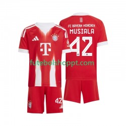 Camisola Júnior Bayern de Munique Jamal Musiala 42 Principais Equipamento 2025-2026 Manga Curta