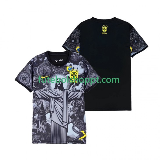 Camisola Homem Brasil Cheist the Redeemer Principais Equipamento 2024 Manga Curta