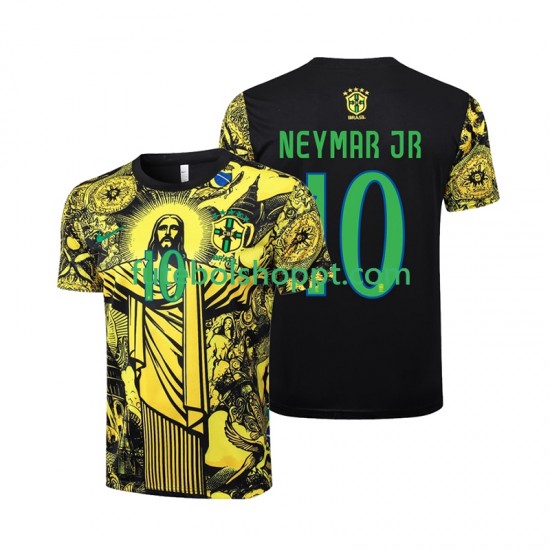 Camisola Homem Brasil Neymar JR 10 Jesus Principais Equipamento 2024 Manga Curta