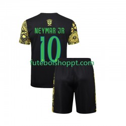 Camisola Júnior Brasil Neymar JR 10 Jesus Principais Equipamento 2024 Manga Curta