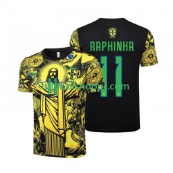 Camisola Homem Brasil RAPHINHA 11 Jesus Principais Equipamento 2024 Manga Curta