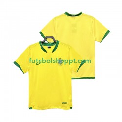 Camisola Homem Brasil Retro Principais Equipamento 2006 Manga Curta