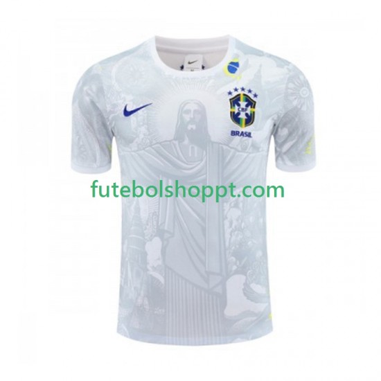 Camisola Homem Brasil Special Jesus Principais Equipamento 2024-2025 Manga Curta