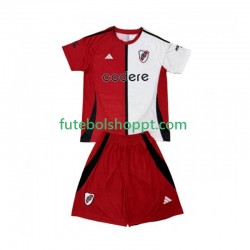 Camisola Júnior CA River Plate Terceiro Equipamento 2024-2025 Manga Curta