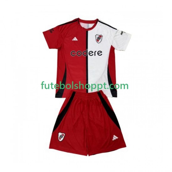 Camisola Júnior CA River Plate Terceiro Equipamento 2024-2025 Manga Curta