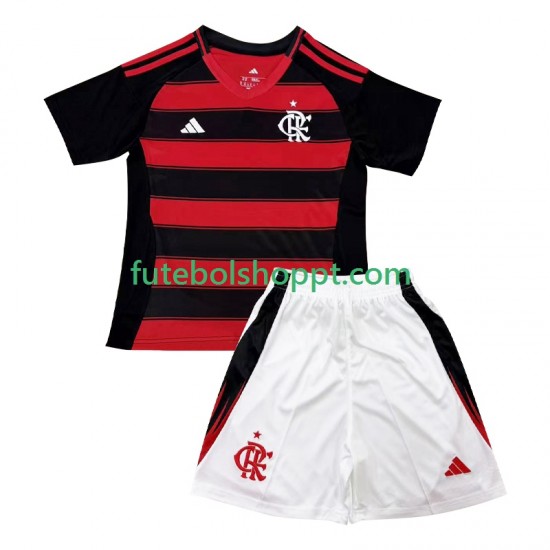 Camisola Júnior CR Flamengo Principais Equipamento 2025-2026 Manga Curta