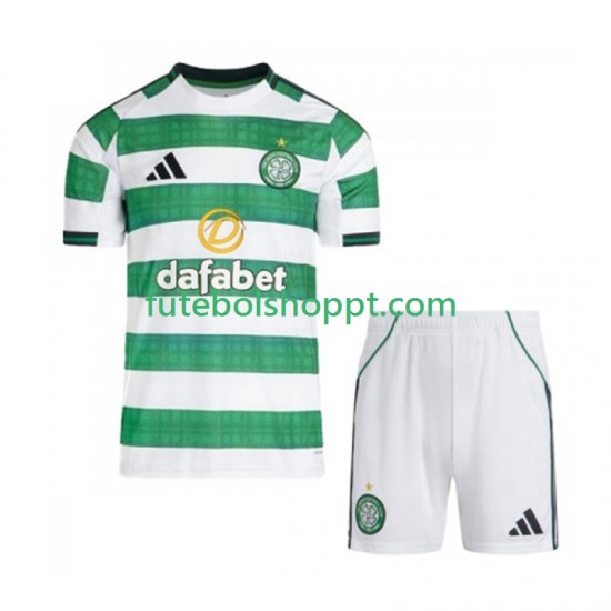 Camisola Júnior Celtic FC Principais Equipamento 2025-2026 Manga Curta