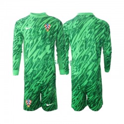 Camisola Júnior Croácia Guarda-redes Alternativa Equipamento 2024 Manga Comprida