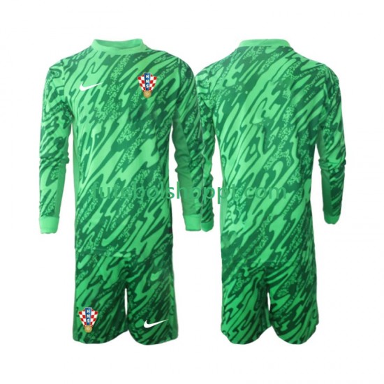 Camisola Júnior Croácia Guarda-redes Alternativa Equipamento 2024 Manga Comprida
