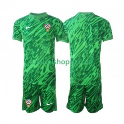 Camisola Júnior Croácia Guarda-redes Alternativa Equipamento 2024 Manga Curta