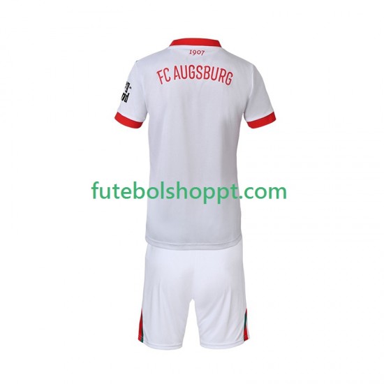 Camisola Júnior FC Augsburg Principais Equipamento 2025-2026 Manga Curta