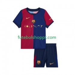 Camisola Júnior FC Barcelona Coldplay Principais Equipamento 2024-2025 Manga Curta