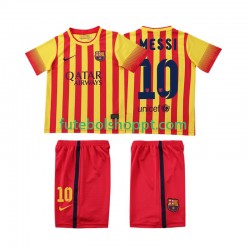 Camisola Júnior FC Barcelona Lionel Messi 10 2013 2014 Retro Alternativa Equipamento Manga Curta