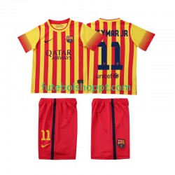 Camisola Júnior FC Barcelona Neymar JR 11 2013 2014 Retro Alternativa Equipamento Manga Curta