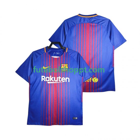 Camisola Homem FC Barcelona 2017-20168 Retro Principais Equipamento Manga Curta