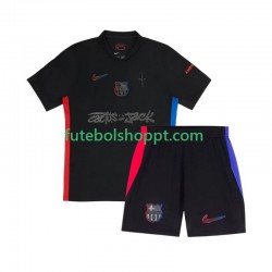 Camisola Júnior FC Barcelona TRAVIS SCOTT Alternativa Equipamento 2024-2025 Manga Curta