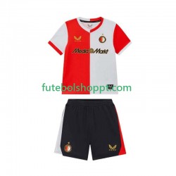 Camisola Júnior Feyenoord Rotterdam Principais Equipamento 2025-2026 Manga Curta