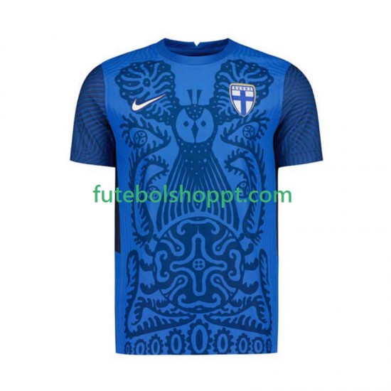 Camisola Homem Finlândia Alternativa Equipamento 2025 Manga Curta