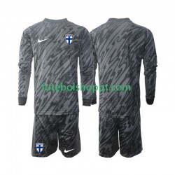 Camisola Júnior Finlândia Guarda-redes Principais Equipamento 2024 Manga Comprida