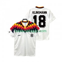 Camisola Homem Alemanha KLINSMANN 18 Retro Principais Equipamento 1994 Manga Curta