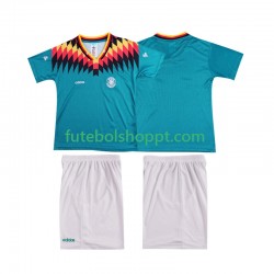 Camisola Júnior Alemanha Retro Alternativa Equipamento 1994 Manga Curta