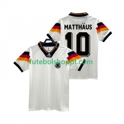 Camisola Homem Alemanha MATTHAUS 10 1992 Retro Principais Equipamento Manga Curta