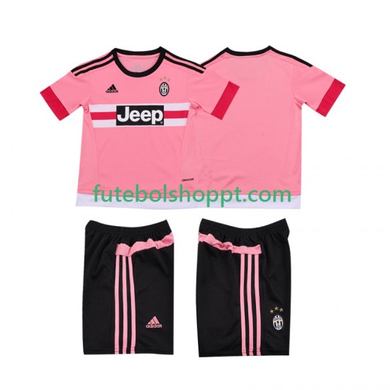 Camisola Júnior Juventus 2015 2016 Retro Alternativa Equipamento Manga Curta
